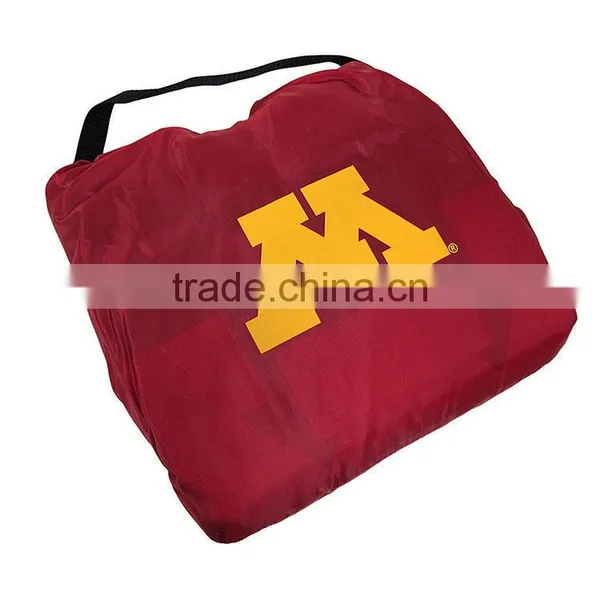 3 in 1 Rain Poncho Blanket Pillow Seat Cushion Travel Waterproof Outdoor Stadium Poncho Blanket photo-3