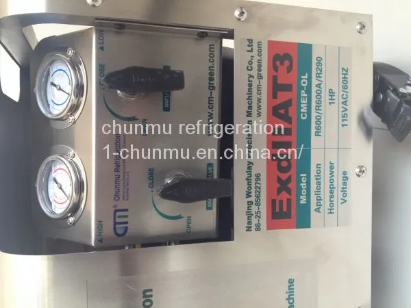 R290/r600 Coolant Recovery Machine Refrigeration & Heat Exchange Equipment