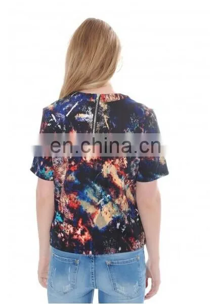 2014 Lady's Printed Top photo-2