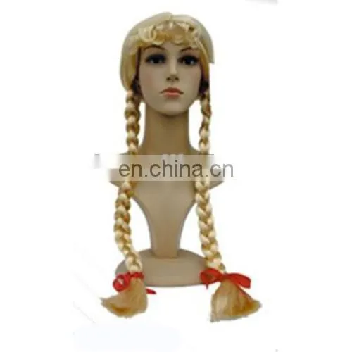 MCW-0382 Party Masquerade Synthetic Long Women Hot Straight Blond Braids Wig