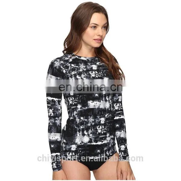 Custom Printed Women Long Sleeves Rash Guards Rashguards photo-4
