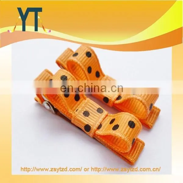 Stylish Polka Dot Style Mini Hair Bow/barrette/hair Pin Girl