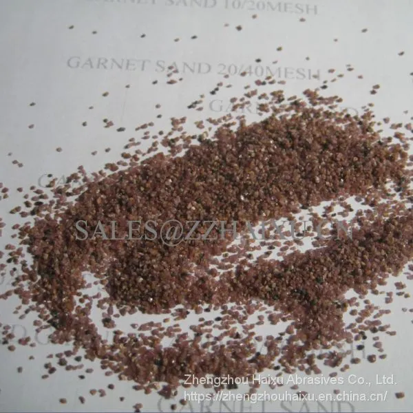 High Purity China Red Garnet 80 Mesh for Waterjet Cutting photo-4