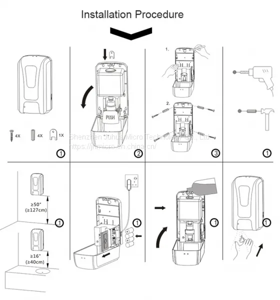 Wall Mounted Hand Sanitizer Dispenser/non Contact Gel Soap Dispenser /1000ml photo-5