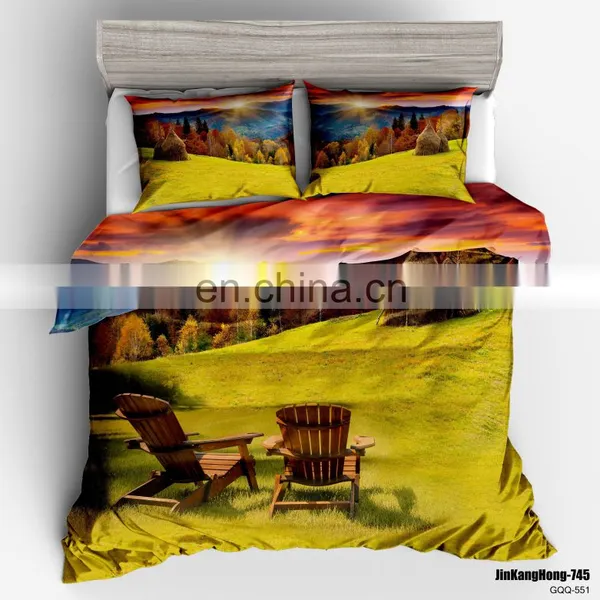 Beautiful Night Scenery Bedding 4 Piece Full 3D Printed Bedclothes Duvet Cover Set With Pillow Case photo-6