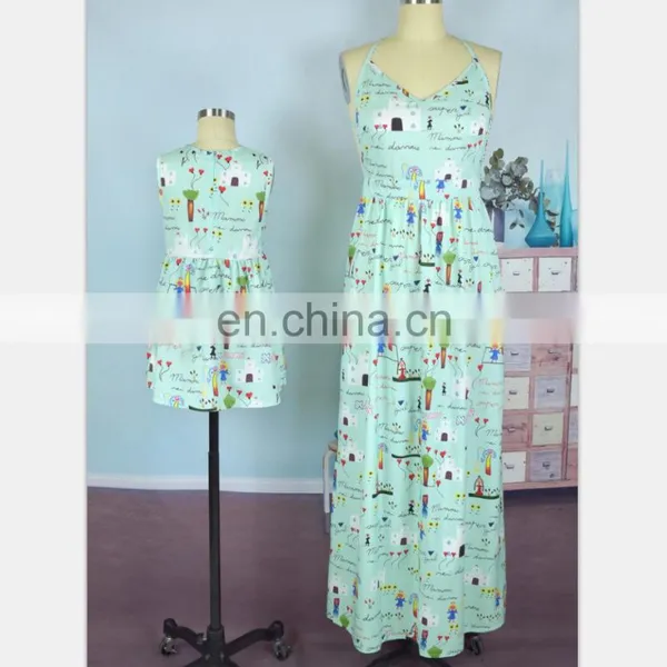 2019 Women Sexy Dresses Backless Designed Party Dance Mommy and me Summer Maxi Dresses (this Link for Girls,1-12years) photo-5