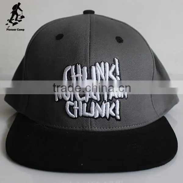 White Logo Gray Snapback Casquette Cap for Promotion photo-2