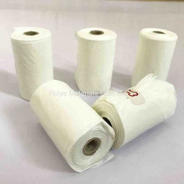 Pink Color Water Soluble Dog Poop Bags Flushable Dog Waste Bags 100% Biodegradable photo-4