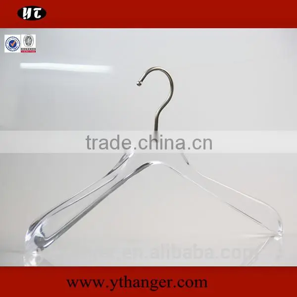 White Acrylic Hanger Anti-slip Plastic Hanger for Clothes Supplier's Choice photo-2