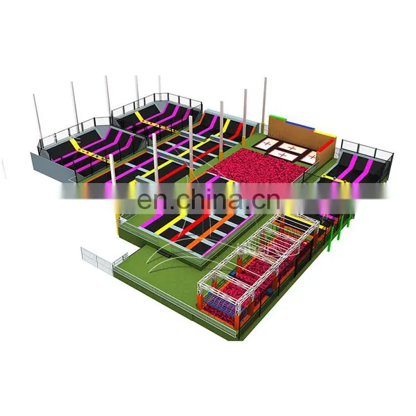 Children Trampoline Park With Donuts Slide Indoor Children Playground Trampoline photo-3
