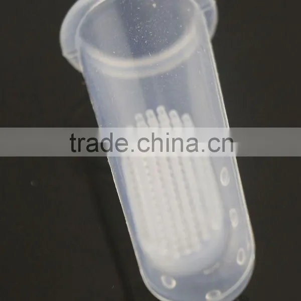 Cool and soft finger toothbrush for small dogs