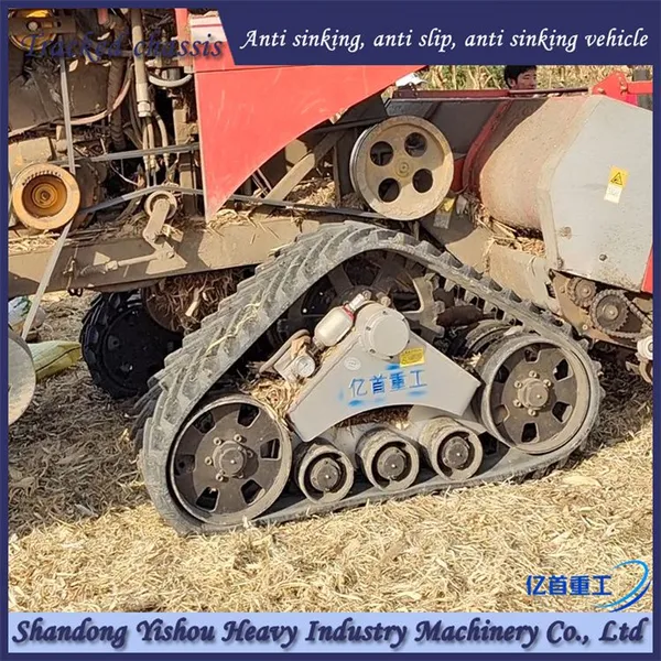 Customized Rubber Track Chassis Anti Sinking Vehicle for Corn Harvesters photo-4