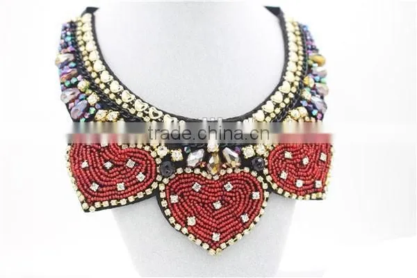 2015 Hotting Sale Choker Necklace, Chunky Necklace,colorful Bead Crystal Choker Necklace for Woman