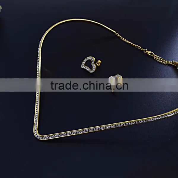 Fashion Jewelry Diamond Heart Shape African Beads Jewelry Set Supplier's Choice photo-6