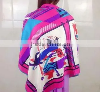 Factory Direct Supply Long China Pashmina Woman Printed Scarf photo-4