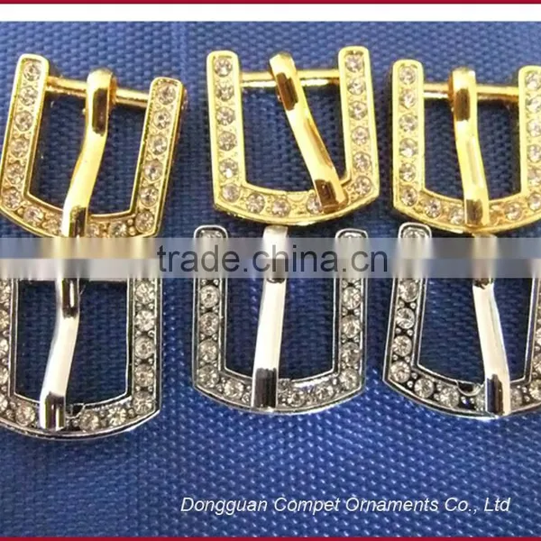Wholesale Gold 10mm Inner Width Diamond Metal Buckle Pet Collar Alloy Buckles Upscale Rhinestone Dog Collar Buckle photo-3