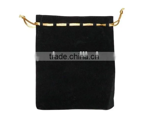 China Factory Customized Velvet Red Jewelry Bag Wholesales B194 photo-4