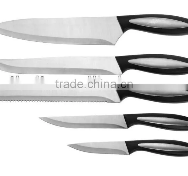BAKELITE HANDLE STAINLESS STEEL 6PCS KITCHEN KNIFE SET photo-2