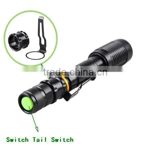 2000lm Aluminum XM-L Zoomable Long Range Tactical Torch photo-3
