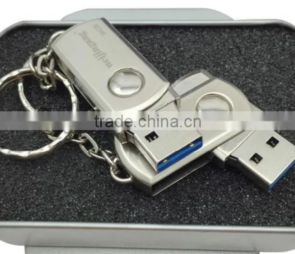 Silver Metal USB Pendrive 32gb Swivel USB for Promotion photo-4