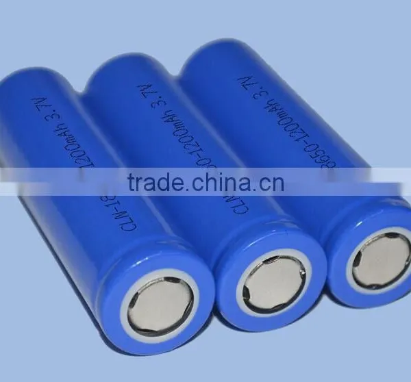 UN38.3 Approved 18650 Battery 3.6V 3.7V 2000mah 2200mah 2600mah