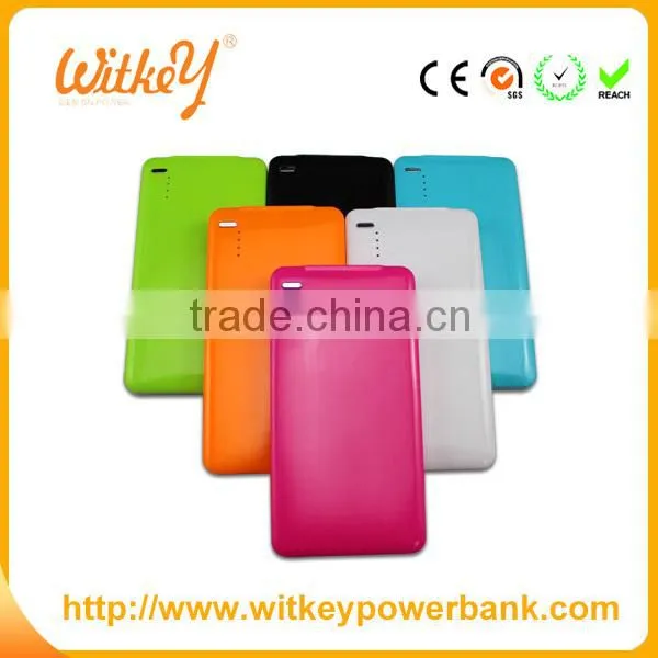 Colorful Ultra Thin Small USB Charger Mobile Phone Power Bank
