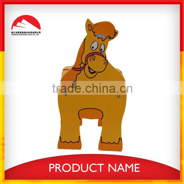 Kindergarten Wooden Cartoon Horse Shaped Chair photo-2