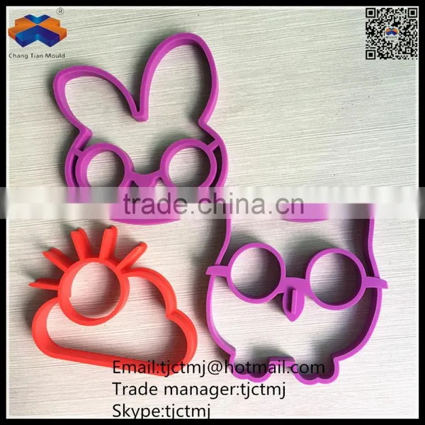 Safety Soft Fashionable Owl Rabbit Silicone Fried Egg Mould