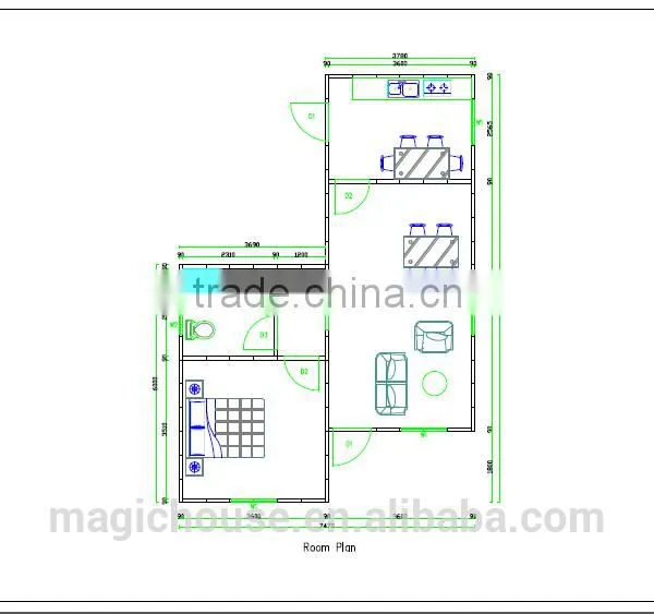 Steel Construction Building Prefabricated House/one Bedroom Kit House/china Manufacturers New Design Steel Construction Building photo-3