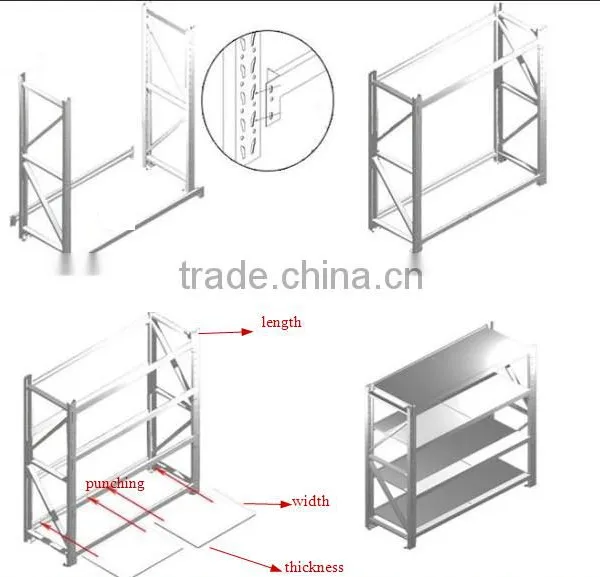 Durable Supermarket Shelf Maker by Cold Roll Forming Machine/thickness From 0.5-3mm photo-2