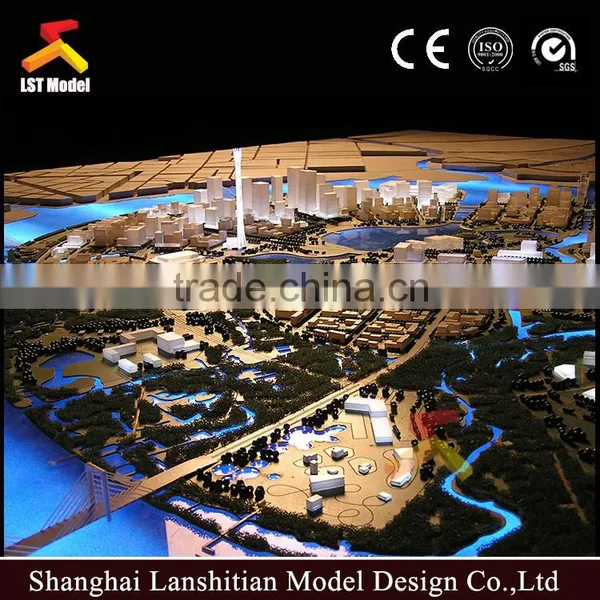Vietnam City Plan Model Making With Light Decoration photo-3