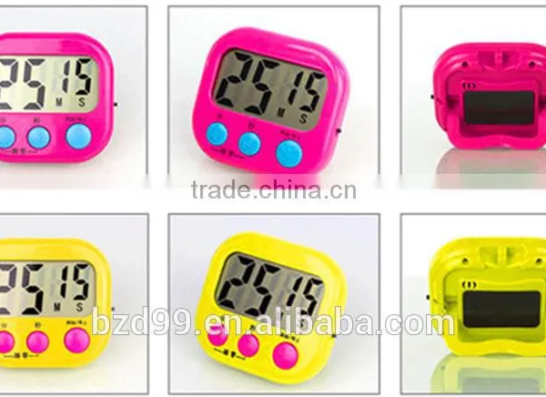 Smart Large LCD Display Mini Electronic Countdown Timer Switch Count Up and Count Down Timer With Switch/Pothook/Holder/Magnet photo-2