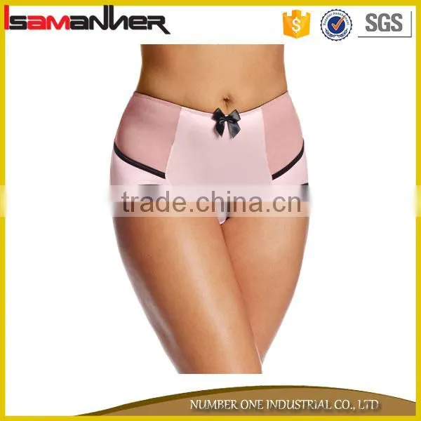 High Cut Soft Shiny Satin Lady Panties Fat Women in Satin Panties Quality Choice photo-2