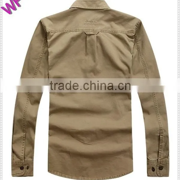 Custom Latest Military Mens Casual Oxford Shirt photo-3
