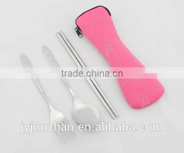 Direct Factory Flatware Spoon Chopsticks With Water-proof Cloth Bag Packing photo-5
