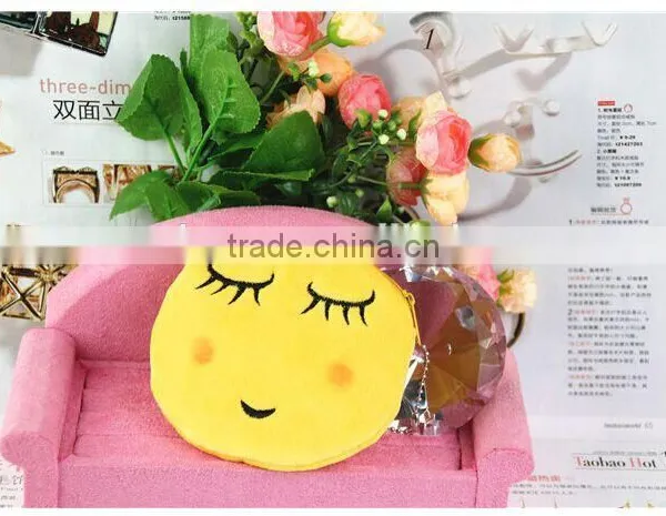 Hot Sell Emoji Coin Purse Plush Wallets Small Bag photo-3