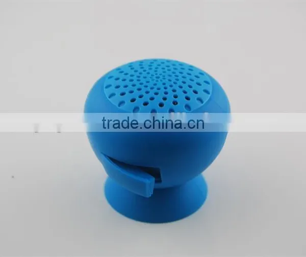 Mushroom Mini Handfree Stereo Silicon Bluetooth Speaker With Suction Cup photo-2
