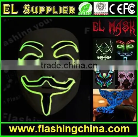 Hot Sell Led Flashing Mask el Party Face Mask for All photo-4