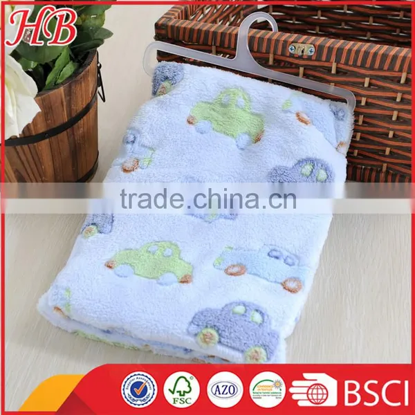 Fashion Cute Jacquard Coral Fleece Baby Blanket photo-4