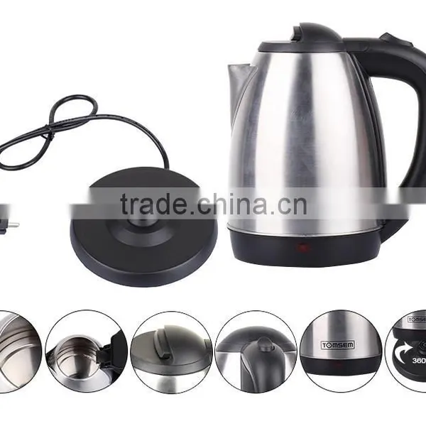 1.8L Cordless Cheap Hot Sales Stainless Steel Best Electric Water Kettle photo-6