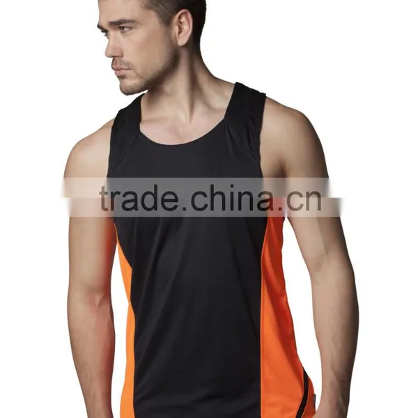 Hot Sale Sublimation Custom Mens Running Vest Body Building Gym Tank Top Wholesale photo-2