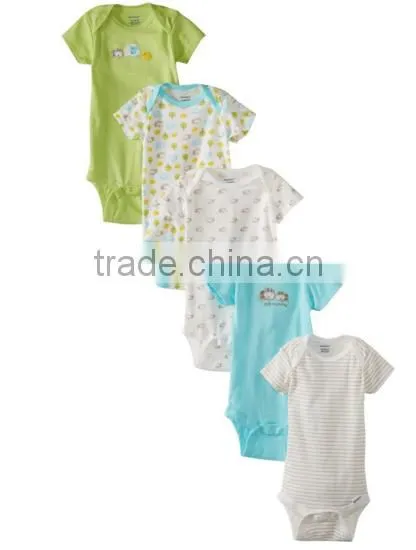 Custom Unisex Cotton Newborn Baby Five-pack Variety Onesie Quality Choice photo-2
