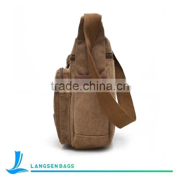 Vintage Canvas Shoulder Messenger Bag for Men photo-4