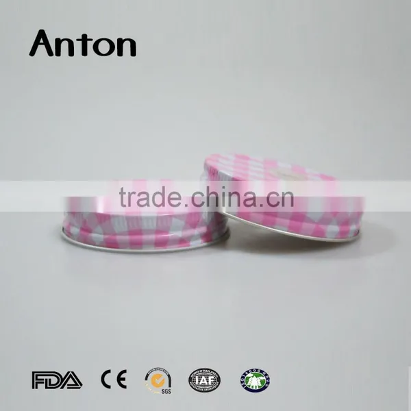 Pink Metal Jar Lids Candle Jar Lids photo-4