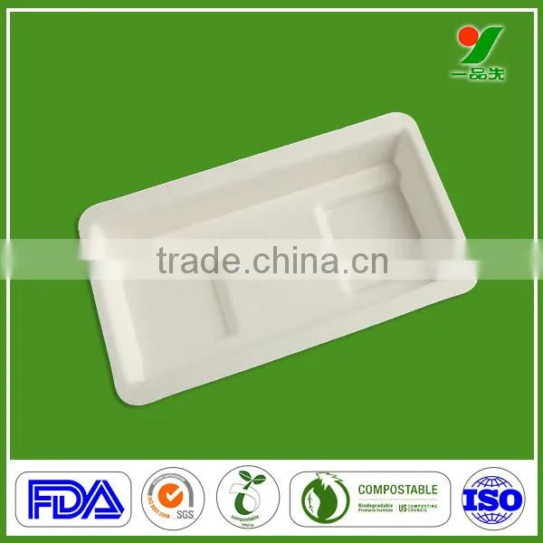 New Products 90days Biodegradable Theroforming Bagasse Pulp Micro SD Card Packaging Trays for Electronics Components photo-2