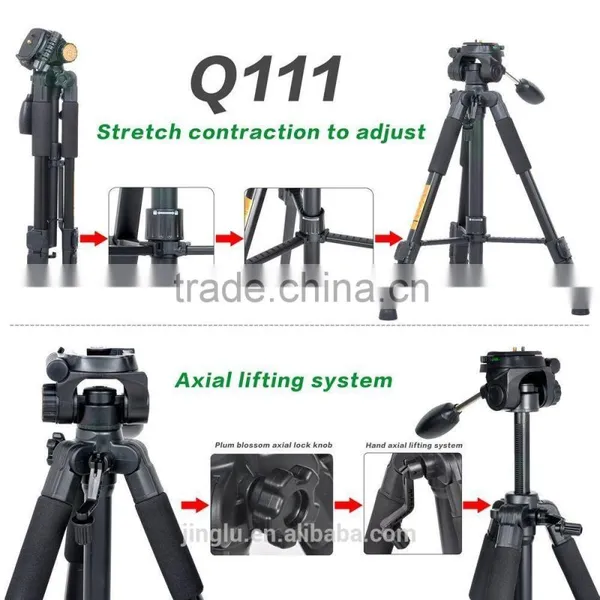 Q-111 Professional Stylish Camera Tripod &Ball Head for DSLR Camera photo-2