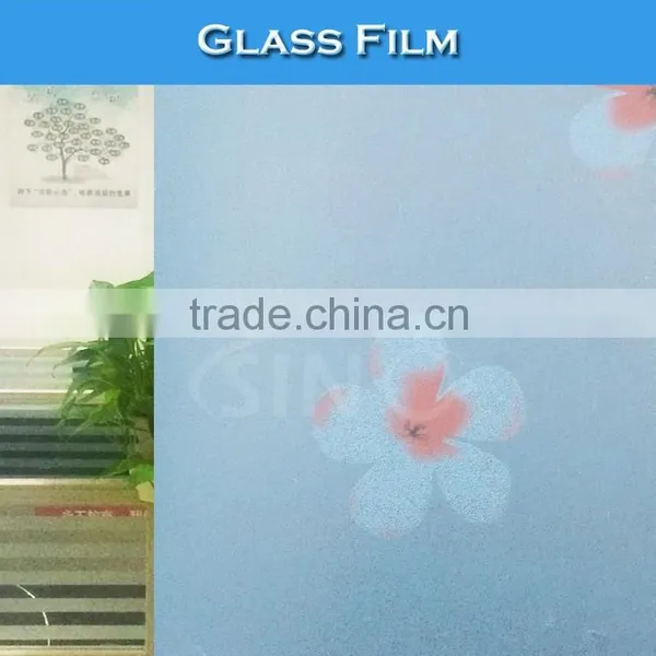 S056 1.22x50M Colored Print Glass Window Film Decoration photo-2