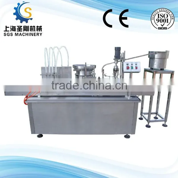 Bottling Line of Automatic IV Infusion Vial Filling Stoppering Capping Machine