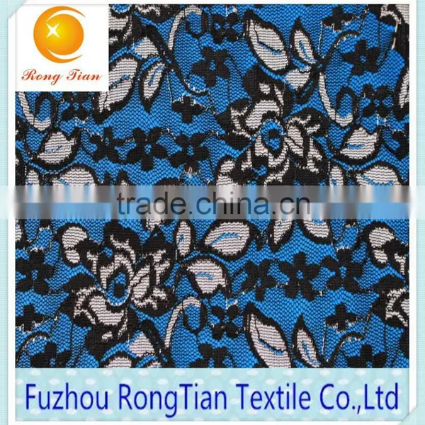 Africa Selling High Elastic Double Color Lace Fabric for Clothing photo-2
