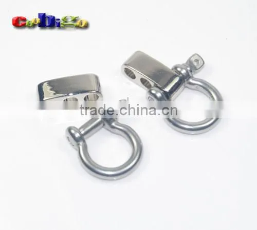 New Style Adjustable Bow Shackle Stainless Steel Buckles For Paracord Bracelet Parachute Cord photo-2